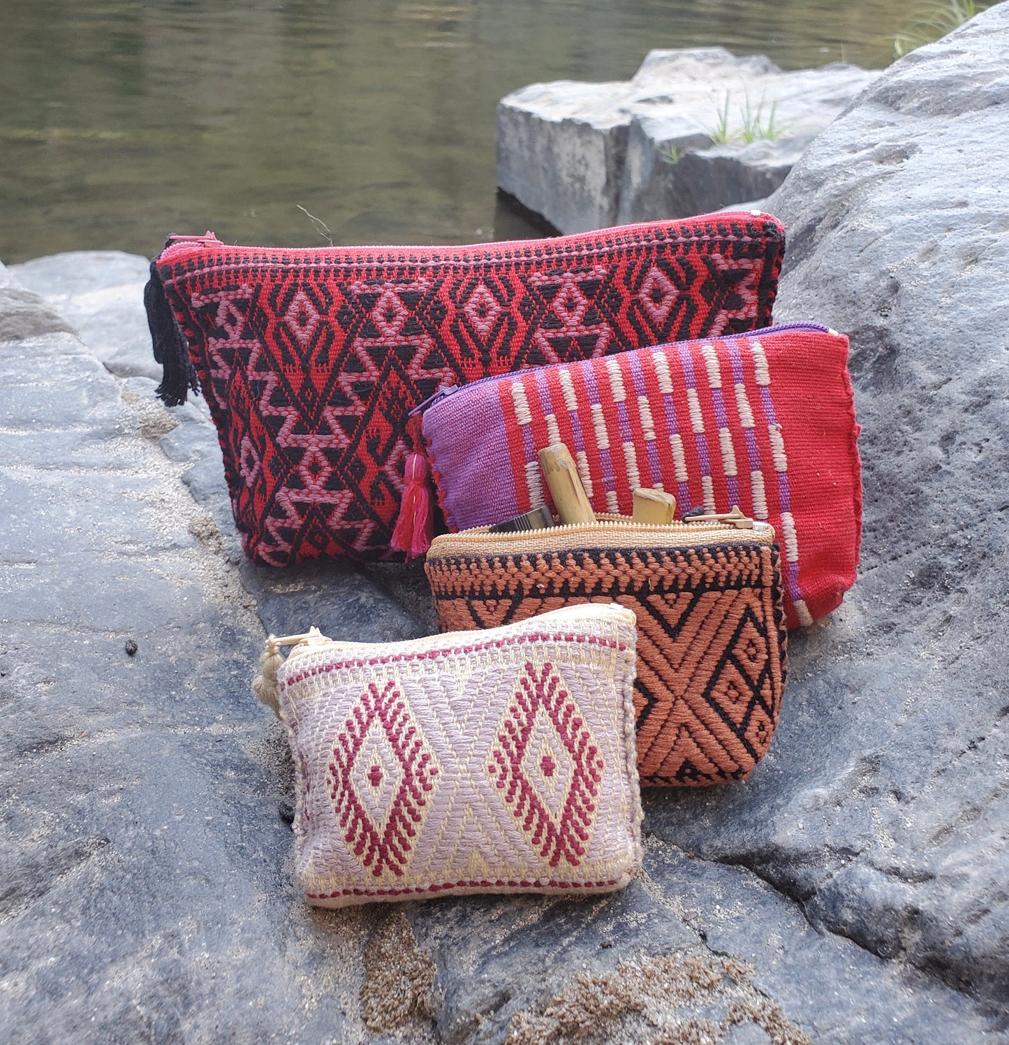 Embroidered Pouches